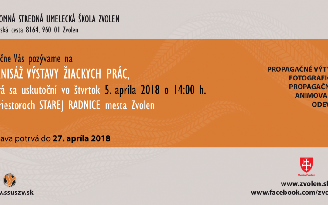 Vernisáž výstavy žiackych prác